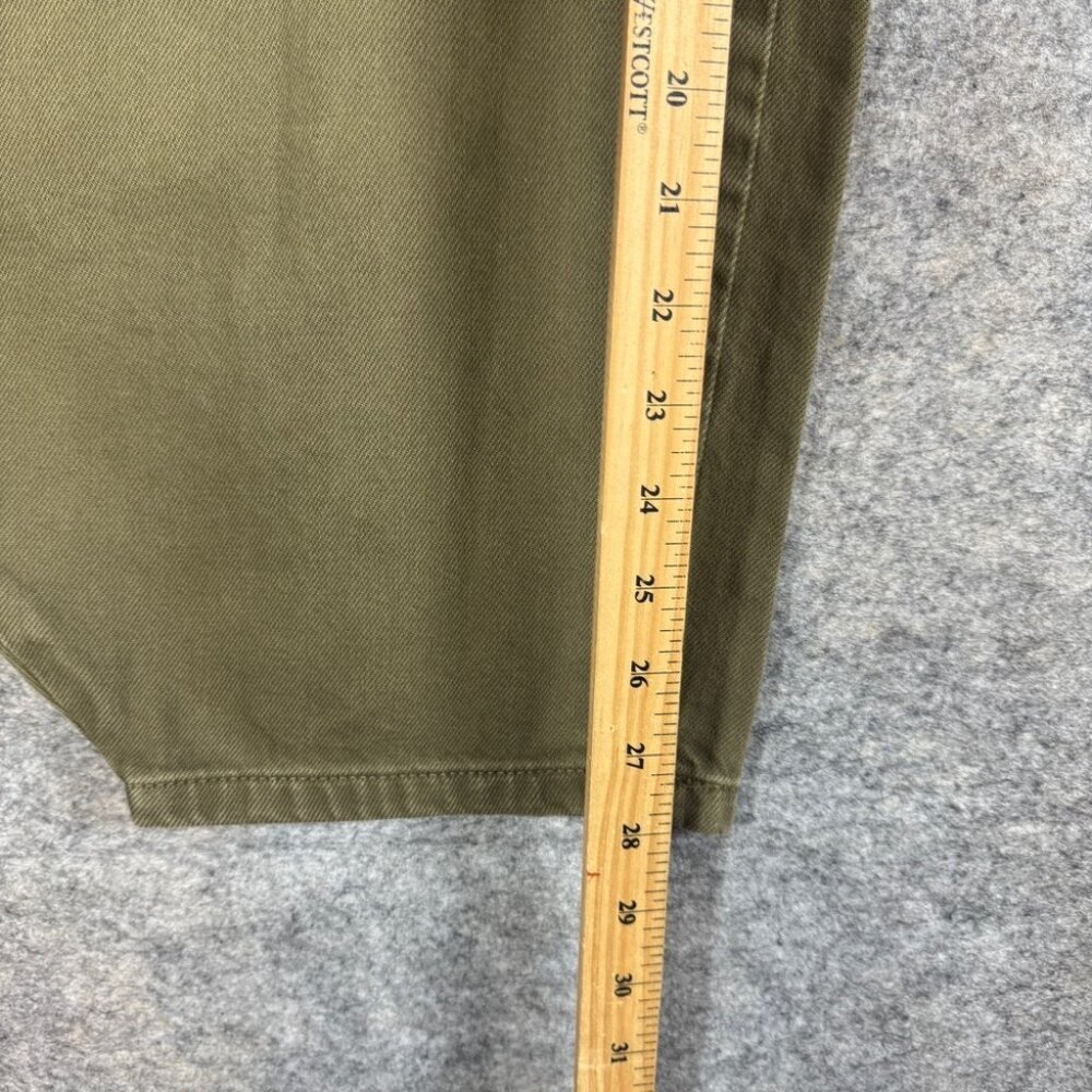 Zara Olive Green Mega Balloon Jeans Size 2 High Rise Barrel Leg Trendy Pants - Picture 9 of 15